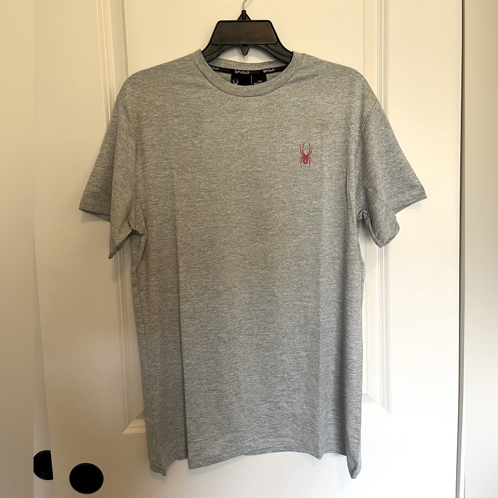 Spyder Active Proweb Men’s Quick Dry Strech T-shirt Grey Size S